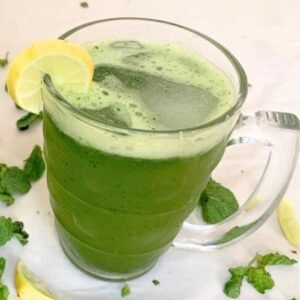 Mint Margarita Drink in ready to drink in a glass